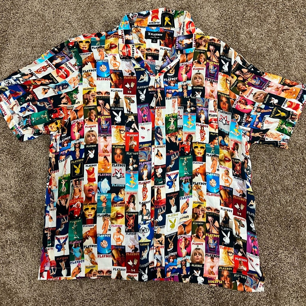 PLAYBOY Multicolor Graphic Men's Shirt